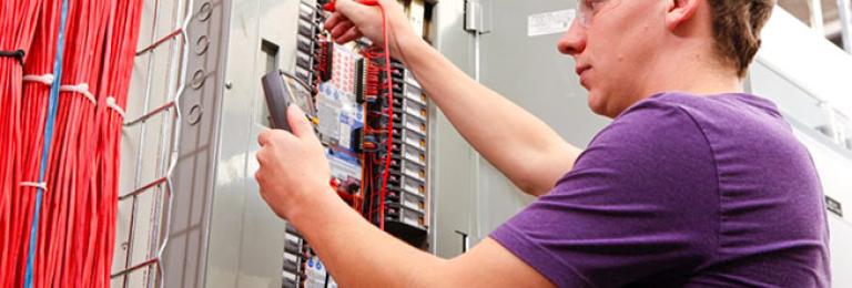 Electrical Apprenticeship student
