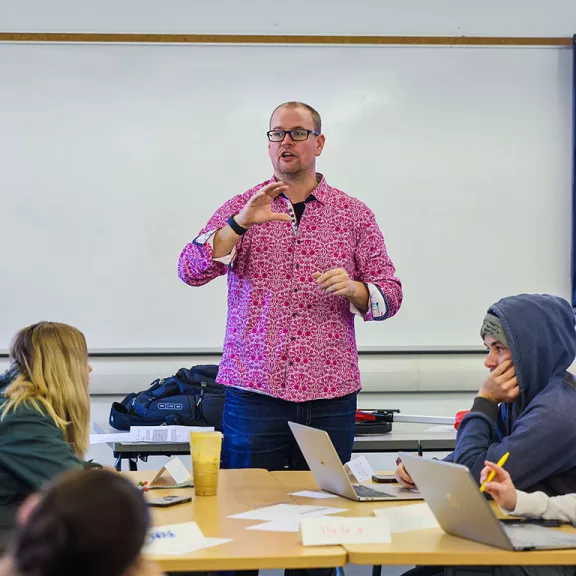 Education Instructor teaching students